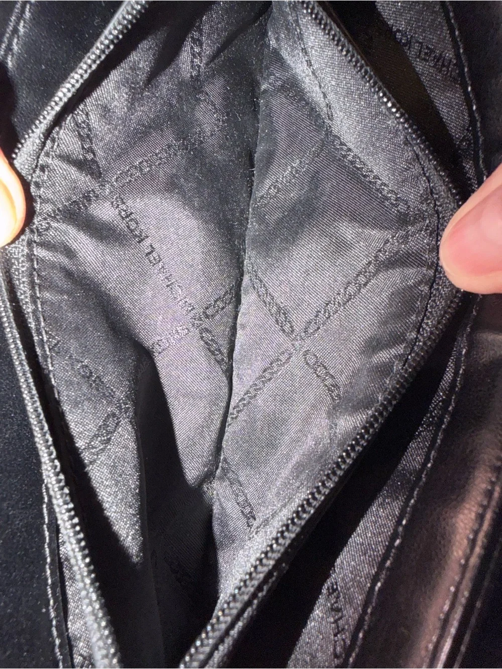 Michael Kors Black Leather Zip Wallet